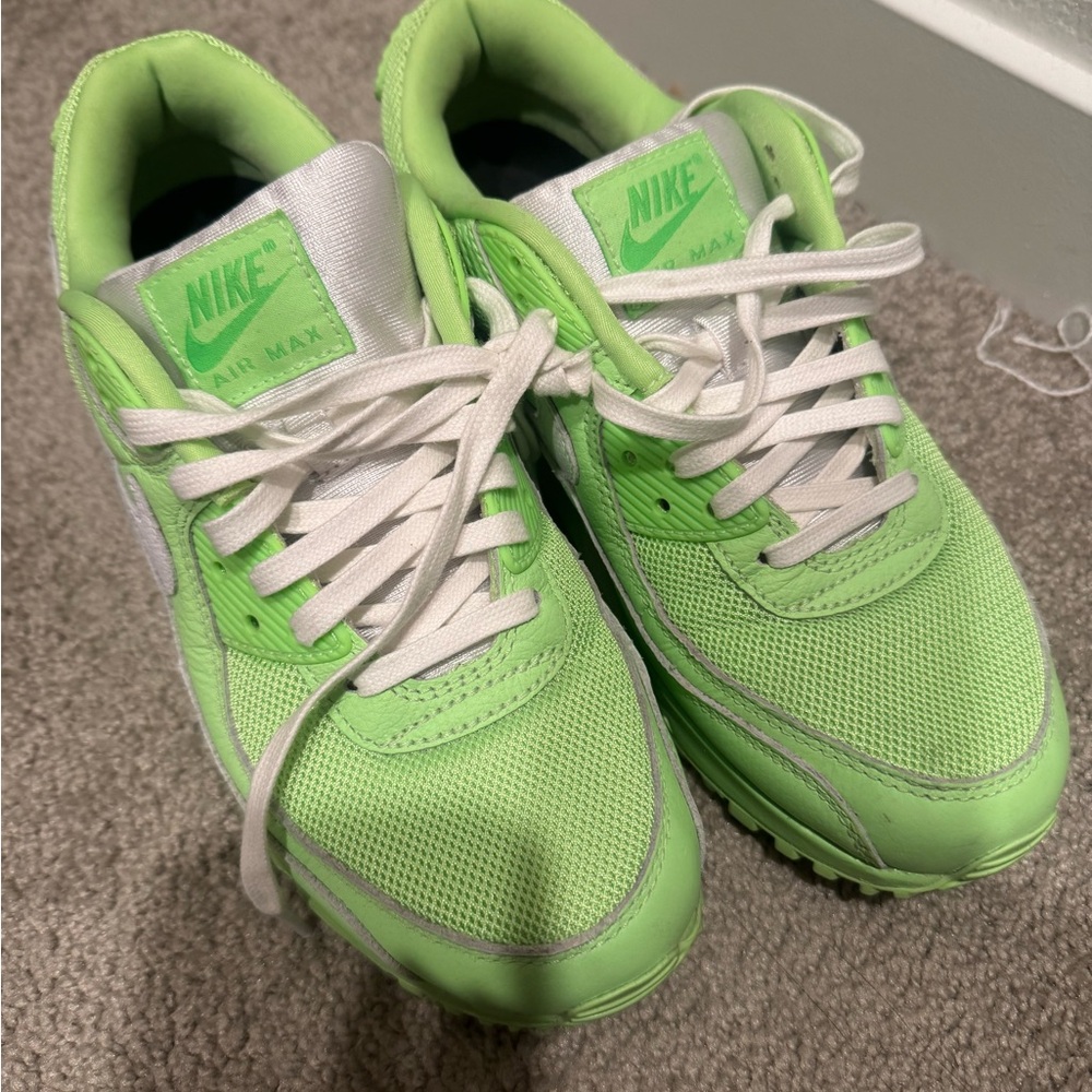 Nike Lime and White Sneakers